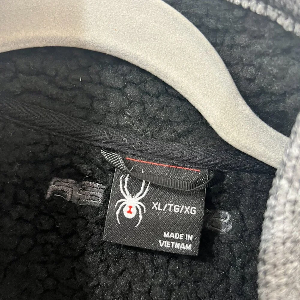 Mens Spyder Full Zip Fleece Jacket – XL – Heather Gray 🕷️❄️ - Picture 3 of 9